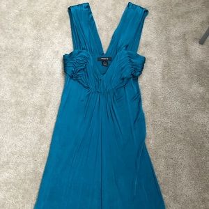 Arden B Teal Below the Knee Dress